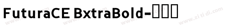 FuturaCE BxtraBold字体转换